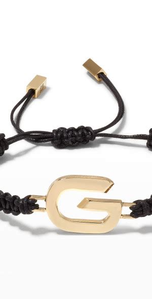 givenchy leather chord bracelet|Givenchy G.